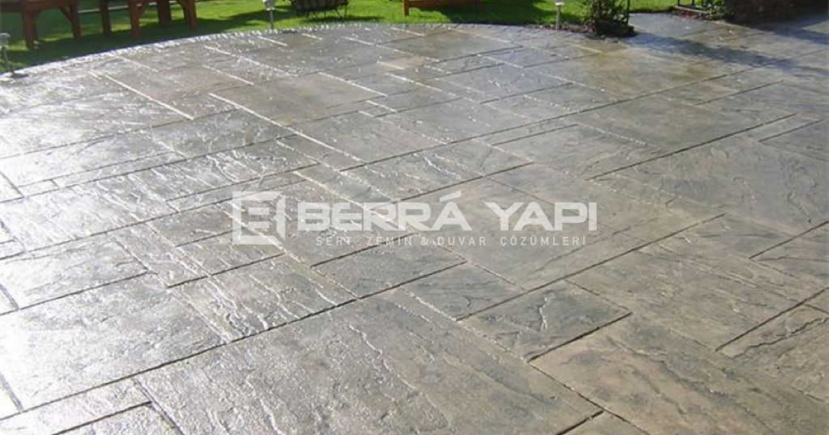 Bahçe ve Yürüyüş Yollarında Baskı Beton Kullanımı